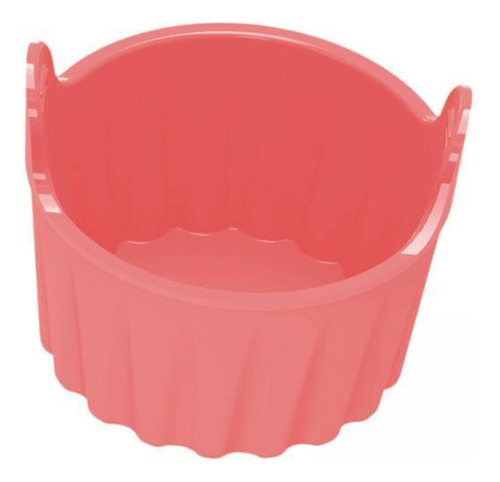 2 Taza Para Hornear De Silicona Para Freidora De Aire, Rosa