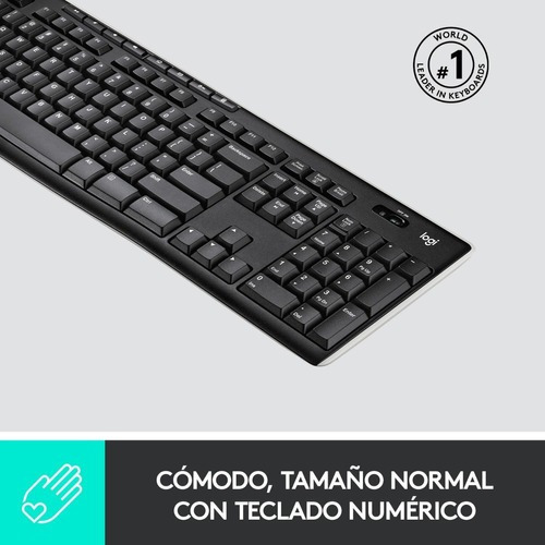 Teclado Inalámbrico Logitech K270 Negro Español Iberico