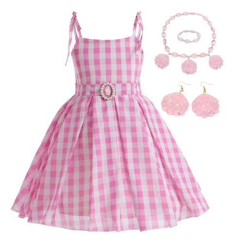 Vestido Rosa De Barbie Para Niña, Fiesta De Cumpleaños, Ropa