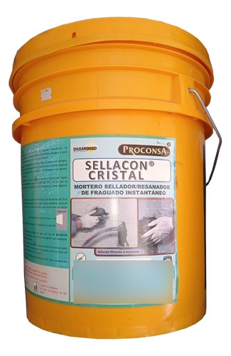 Sellacon Cristal Cemento De Fraguado Instantaneo 25kg