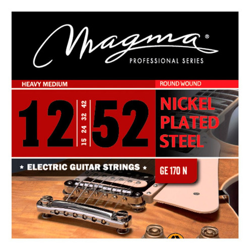 Encordado Magma Ge170n 012 - 052 Para Guitarra Electrica