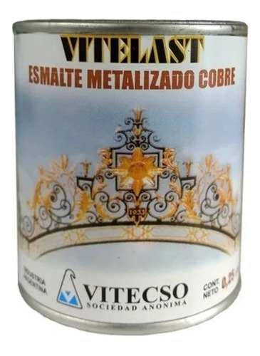 Esmalte Metalizado Oro Cobre Plata Vitecso 0,25 Ml Mm