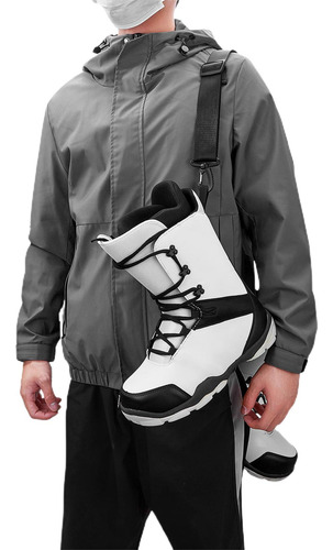 2 Ski Snowboard Boot Carrier Correa Free Up Hands Ski Negro