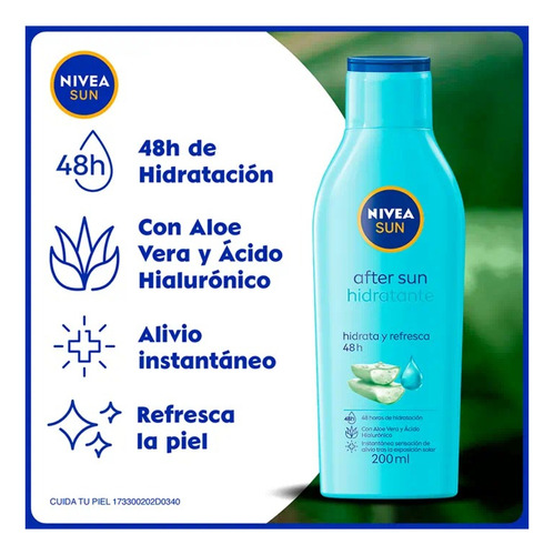 Crema Post Solar Nivea Nivea Sun After Sun De 200ml