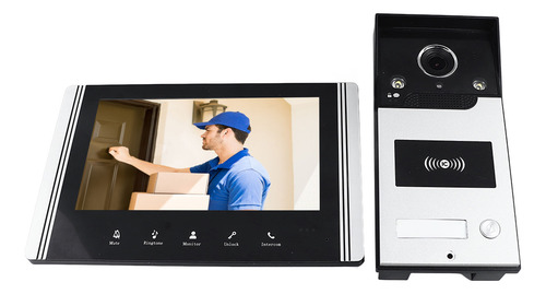 Cámara De Vídeo Con Timbre Para El Hogar, Pantalla Hd, Bidir