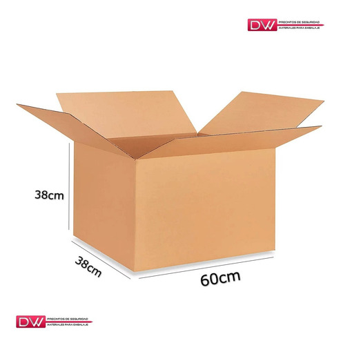 Imagen 3 de 10 de Cajas Cartón Exportación Embalaje Reforz. 60x38x38cm X10u