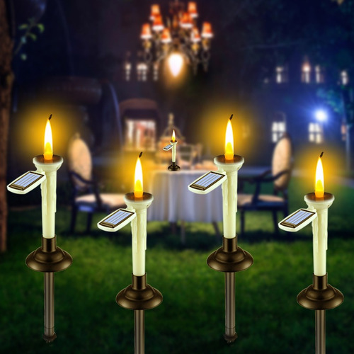 Lâmpada De Vela Solar Lâmpada Decorativa De Jardim