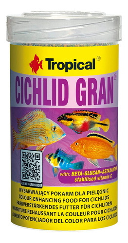 Ração Para Ciclídeos Granulada Tropical Cichlid Gran 55g