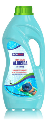 Algicida De Cobre Para Piscina 1 Litro Limpeza Profunda