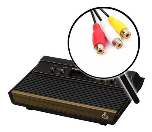 Atari 2600 Restauradas Control Nuevo Y Audio Video Mod ! (Reacondicionado)