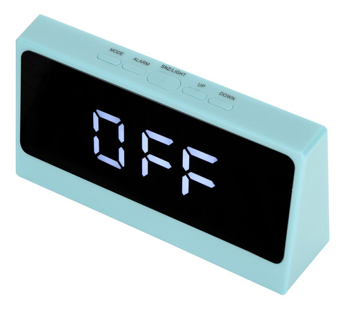 Reloj Digital Led Con Fecha Y Fecha De Temperatura Azul