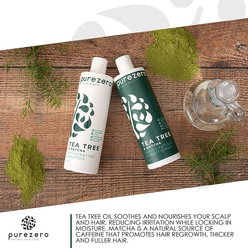 Conjunto De Shampoo E Condicionador Purezero Tea Tree & Matc