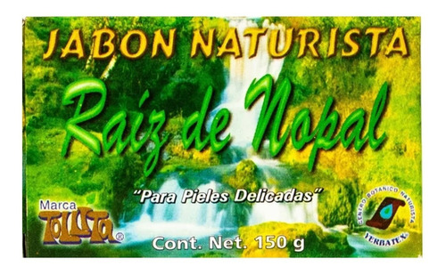 Jabón Naturista En Barra De Raíz De Nopal 150g