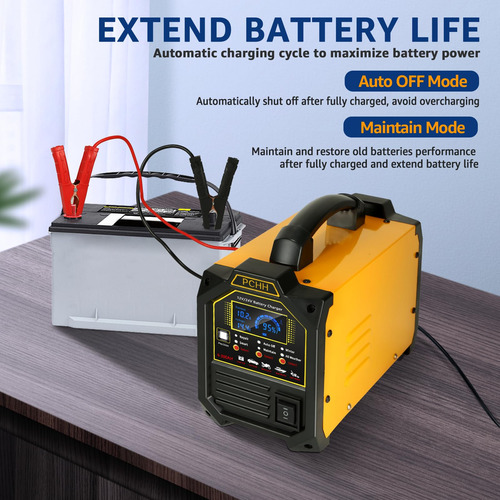Cargador Inteligente De Batería 12 V 24 V Automático 15 A