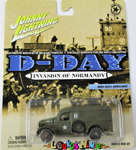 Johnny Lightning Wwii Wc54 Ambulance Militar D-day Lacrado