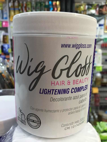 Decolorante Azul Para El Cabello Wigg Gloss 500 Gramos.