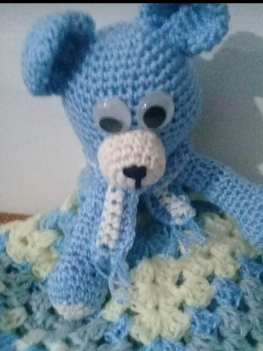Manta Mantilla De Apego Crochet Amigurumi Oso /hipopótamo