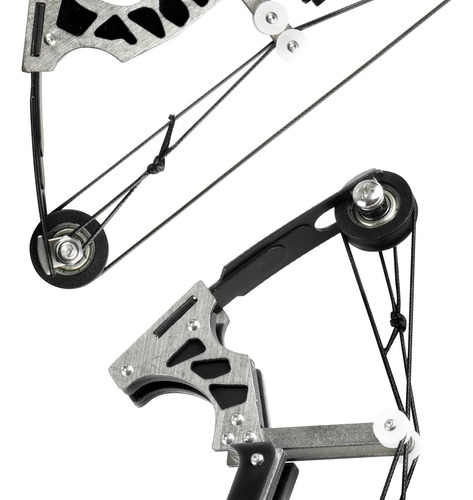 Set De Arcos De Caza Compound Bow Acero Inoxidable Profesion Negro Ambidiestro