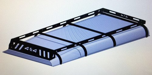 Bagageiro De Teto - Land Rover - Defender 110 - Aço Preto