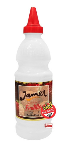 Salsa Dulce Jarabe Postres Sin Tacc Jamer Frutilla 500g - Cc