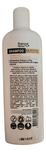 Shampoo+acondi+gel De Pepino Frenzzi Almendras Dulces