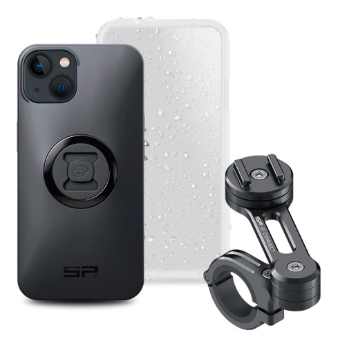 Kit Porta Celular Moto + Funda Para iPhone 13 Sp