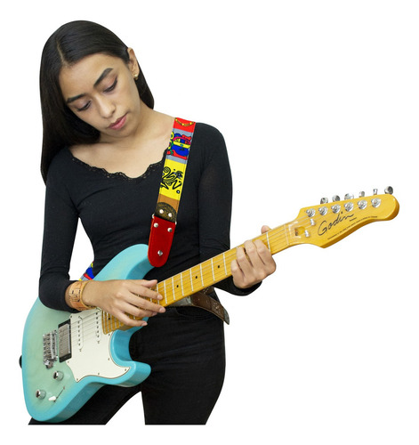 Maya - Tahalí Strap Para Guitarra O Bajo