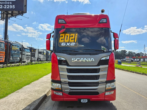 Scania R450 6x2 Highline Ano 21 Euro 5 Geladeira Farol Teto
