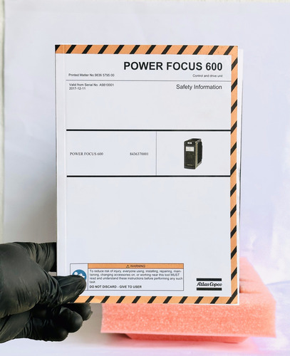 Controlador De Torque Atlas Copco 8436 3700 01 | Power Focus (Usado)