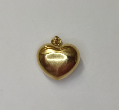 Dije Dama Oro 18k Corazón Grande Excelente Estado Divino!