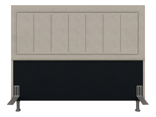 Cabeceira Estofada Para Cama Queen Sevilla Bege - M A Cor BEGE 03