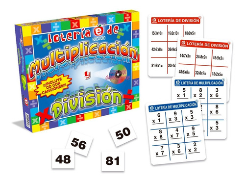 Lotería De Multiplicación Y División, Educatodo, M-0038