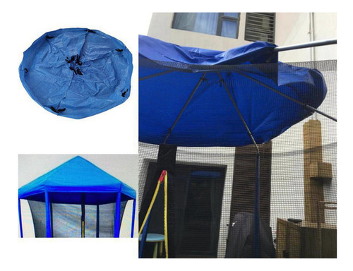 Cubierta De Parasol Para Trampolín 10 Pies Para 6 Varillas