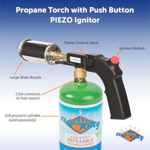 Antorcha De Propano Flame King Grill Gun, Antorcha De Cocina