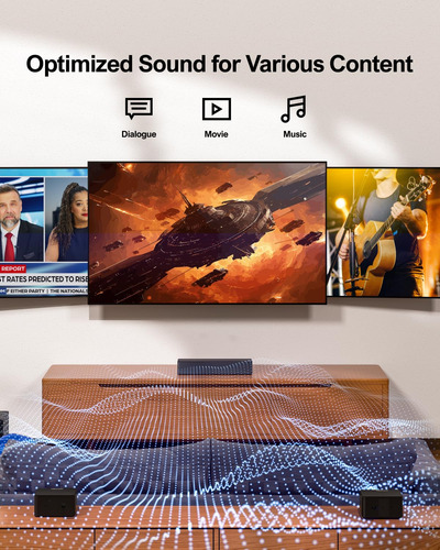 Barra De Som Ultimea 5.1 Virtual Surround 320w Bluetooth 5.3
