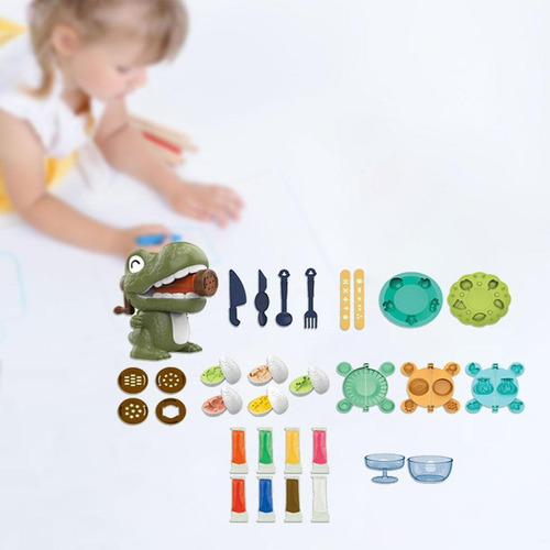 Bake Juegos De Herramientas De Plástico De Dinosaurio 36pcs