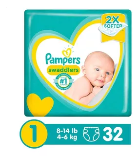 Pañal Pampers Etapa 1 X 32 Recien Nacido