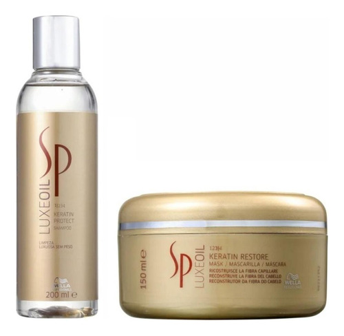 Kit Wella Sp Luxe Oil - Shampoo + Máscara - Proteção