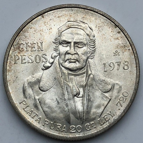 Réplica 100 Pesos Mexicanos Coleccionable 1978