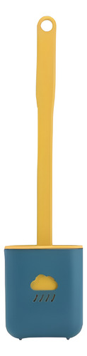 Cepillo De Inodoro Flexible De Silicona Mango Largo