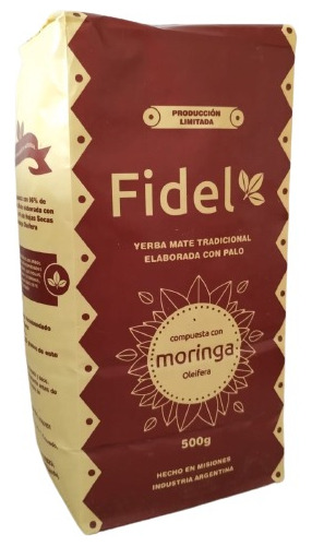 Yerba Mate Fidel Tradicional Con Moringa