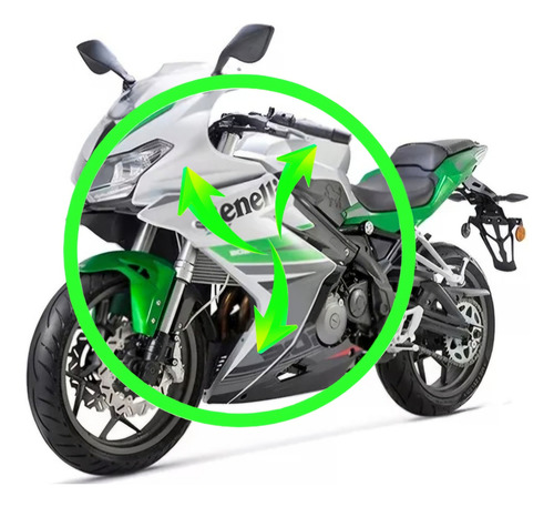 Cacha Carenado Izquierdo Benelli 302r ( 3 Piezas ) Original! Blanco Negro