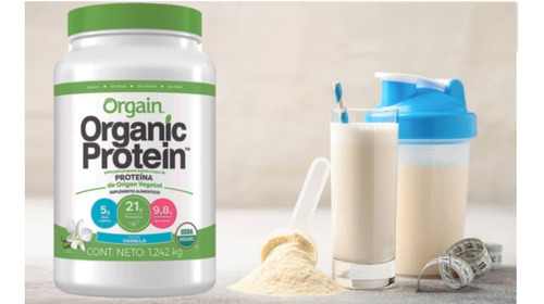 Imagen 5 de 7 de Proteína Orgánica En Polvo Sabor Vainilla Orgain 1.242 Kg