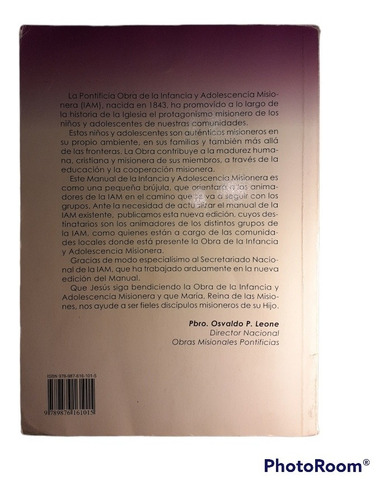 Libro Manual Infancia Adolescencia Misionera Omp Argentina (Usado)