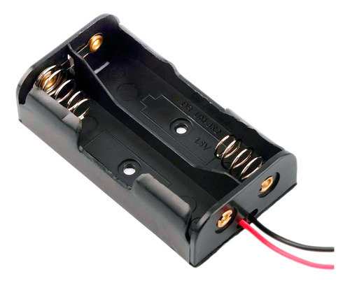 Pack 2pcs Porta Pila Dual 2xaa Doble A Serie 1.5v Zocalo Aa