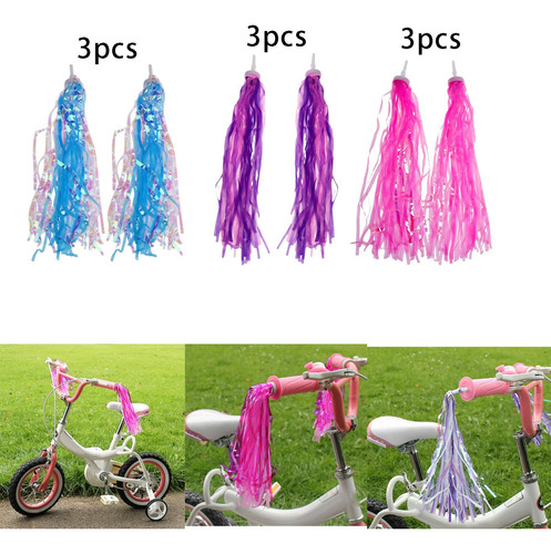 9 Pares De De Bicicleta Para Niños, Scooter,, Borlas,