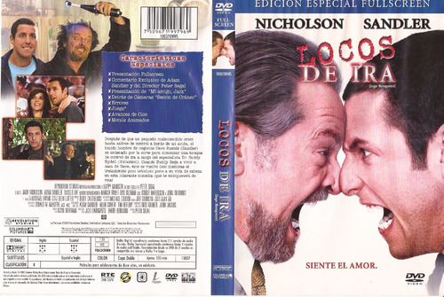 Locos De Ira Pelicula Dvd Orignal Jack Nicholson Usado(ver F