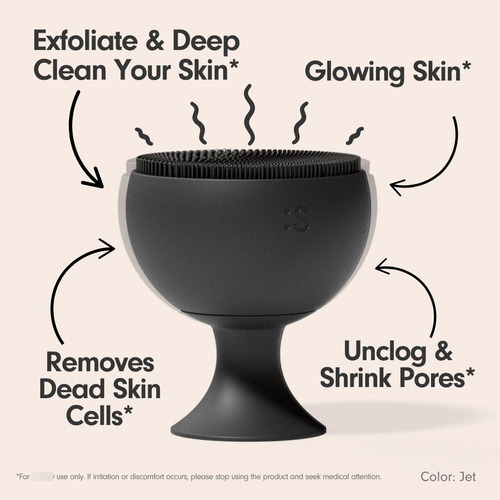 Cepillo Facial Eléctrico Sxnse Palm Silicone Modelo Forest Color