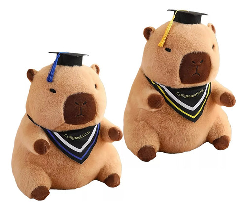 Muñeco De Carpincho De Peluche Con Gorra De Graduación, 2 Un