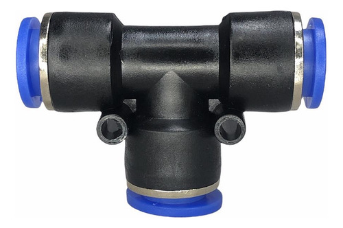 Conexão Pneumática União Tee 12mm Plástica Engate Rápido
